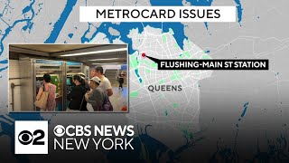 MetroCard machine outages continue at FlushingMain Street station in Queens [upl. by Eiser]