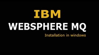 Latest WebSphere MQv8x installation guide in Windows10  2017 [upl. by Gokey]