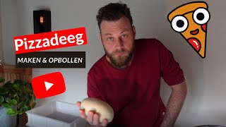 Pizzadeeg maken en opbollen [upl. by Vivyanne]