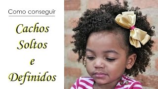 Cachos Soltos e Definidos fazendo Twist  CABELO CRESPO E CACHEADO DE CRIANÇA Canal Afrokids [upl. by Sierra]