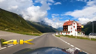 Furka Pass Scenic Drive Switzerland 4K 60P 🇨🇭 [upl. by Yemerej]