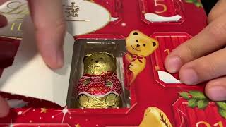 ASMR  Lindt Chocolate Advent Calendar  Day 0124 junnjan asmr [upl. by Llenaej]