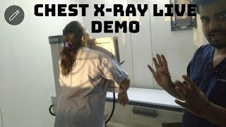 CHEST X RAY LIVE DEMO [upl. by Adolphe767]