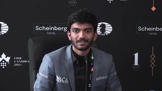 Postgame Press Conference with Gukesh  Round 2  FIDE Candidates [upl. by Viquelia]