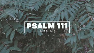 Psalm 111 Song Word For Word Lyric Video • ESV [upl. by Aerdnaid185]