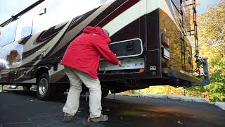 Winterizing an RV 2018 Jayco Greyhawk with utility center [upl. by Seaddon]