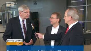 Bundestag Interview mit Karl Schiewerling und Markus Kurth zur FlexiRente am 29092016 [upl. by Veronika]