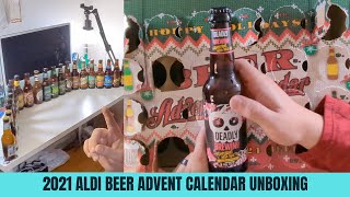 Aldi 2021 Beer Advent Calendar Unboxing [upl. by Schafer]