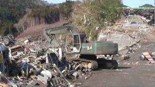 Onagawa Tsunami Aftermath March 23 2011mp4 [upl. by Primaveras]