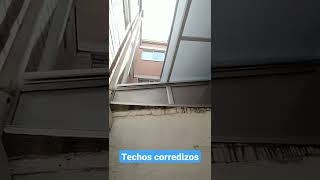 Techo corredizo para patio [upl. by Aleiram]