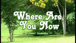 Where Are You Now by Jimmy Harnen Original Key Karaoke [upl. by Bromley]