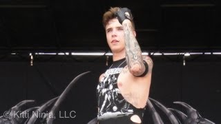 Andy Biersack of Black Veil Brides interview  Spreading the Nerd at Vans Warped Tour 2013 [upl. by Airod346]