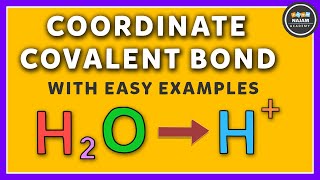 Coordinate Covalent Bond [upl. by Feliks]