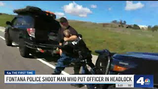 Fontana Police shoot man who put officer in a headlock [upl. by Leal]