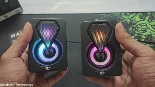 Best Budget Speaker  Havit SK210 Mini Pro 20 RGB USB Gaming Speaker  ALPHABYTETECHNOLOGY [upl. by Burty]