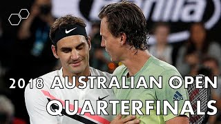 ROGER FEDERER vs TOMAS BERDYCH  2018 Australian Open Quarterfinals  HIGHLIGHTS [upl. by Atteragram]