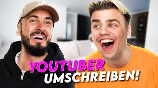 YOUTUBER UMSCHREIBEN MIT PAPAPLATTE [upl. by Enahpad189]