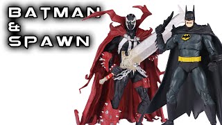 McFarlane Toys BATMAN amp SPAWN 2 Pack Action Figure Review [upl. by Nileuqaj]