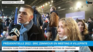 Présidentielle 2022  Éric Zemmour en meeting à Villepinte [upl. by Laemsi393]