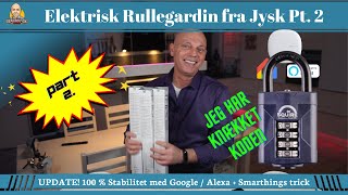 HUGLO  Elektrisk Fjernbetjent Rullegardin fra Jysk Pt2  Google  Alexa  Smarthings [upl. by Eninnej]