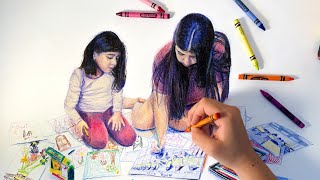 drawing realistically with CRAYONS [upl. by Selwyn]