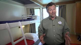 Disney Cruise Lines Stateroom Tour [upl. by Coit186]