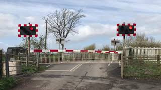 Rare Barriers Huish Level Crossing Somerset 22032024 [upl. by Lilith550]