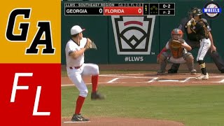 Georgia vs Florida  Winner To Southeast Regional Final  2023 LLWS Highlights [upl. by Akemat]