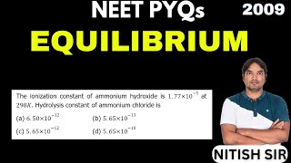 The ionization constant of ammonium hydroxide is 177×105 at 298K Hydrolysis constant of [upl. by Alusru]