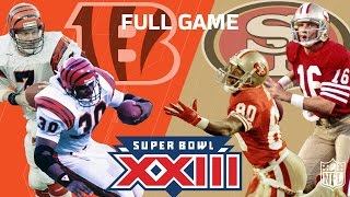 Super Bowl XXIII quotMontana amp Rices Legendary Performancequot  Bengals vs 49ers  NFL Full Game [upl. by Sokairyk651]