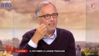 Fabrice Luchini  Le magicien de la langue française au JT de 20h 2205 [upl. by Aon]