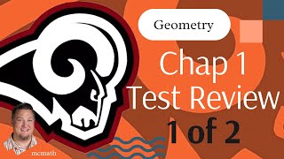 Chapter 1 Test Review 1 of 2  Geometry Owasso [upl. by Auvil]