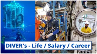 How to become a DIVER  College Training Ranks Salary Life Career  Commercial diving on ship [upl. by Voleta946]