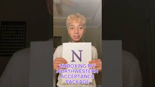 UNBOXING MY NORTHWESTERN ACCEPTANCE PACKAGE college unboxing northwestern shorts [upl. by Aneej]