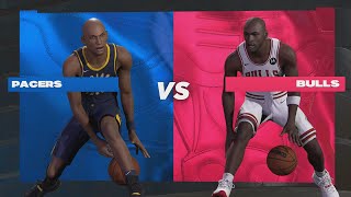 NBA 2K24  Indiana Pacers Reggie Miller Vs Chicago Bulls Simulation PS5 Gameplay Custom Rosters [upl. by Abeh]