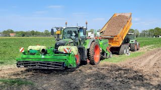 Aardappelen poten  Fendt 724  AVR  Planting potatoes  Kuunders  2022 [upl. by Latrena]