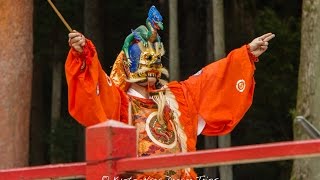 Bugaku performance at Toyotomi Hideyoshis Cherry Blossom Party [upl. by Carolee]