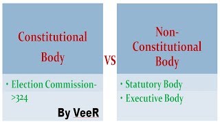 L21 क्या अंतर है  Constitutional and Non Constitutional Body Statutory Body vs Executive Body [upl. by Nerty]