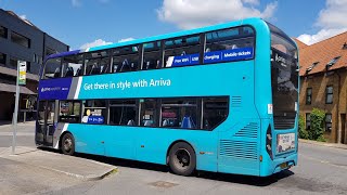 FRV Bus Route 331 Hertford  Buntingford Circular Arriva Sapphire Enviro400 MMC 6523 YX17 NEY [upl. by Catarina]