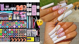 48 colors amazon beginner acrylic nail kit ft cooserry nails [upl. by Alitha]