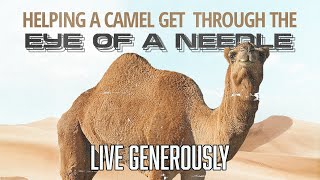 Live Generously  Helping a Camel Through the Eye of a Needle  Mike Brogen [upl. by Granniah646]