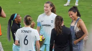 Christen Press at ACFC Game 7624 [upl. by Trebornhoj]