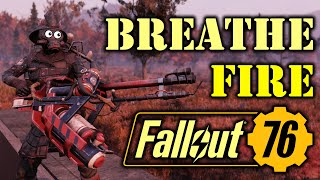 Fallout 76  Fire Breather Stealth Grenade Heavy Gunner Build [upl. by Akiem]