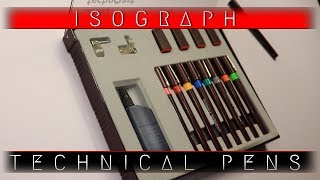 Isomars Technoart Isograph Technical Pens I Affordable Pen For Artists amp Review  Rotring I JSheetz [upl. by Azer]