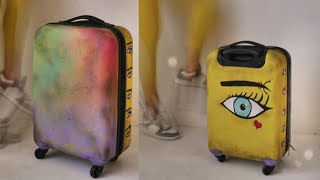 Suitcase Transformation with Chalk Paint amp Clay Paint [upl. by Enrobyalc]