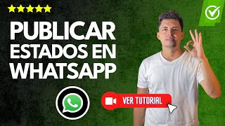 Cómo PUBLICAR ESTADOS en WhatsApp Web  ✅Estados desde WhatsApp para PC💻 [upl. by Anirazc]