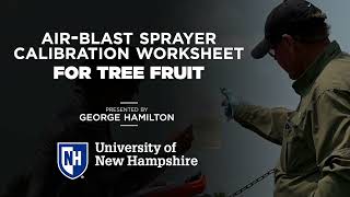 Air Blast Sprayer Calibration Tree Fruit Worksheet [upl. by Chaworth45]