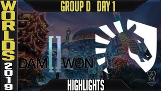 DWG vs TL ighlights Game 1  Worlds 2019 Group D Day 1  Damwon Gaming vs AHQ Esports Club [upl. by Retxed]