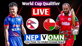 NEPAL VS OMAN T20I ASIAN REGIONAL FINAL QUALIFIER 2023 LIVE MATCH  NEP VS OMN LIVE [upl. by Franciska]