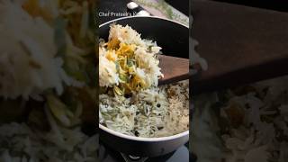 VEG BIRYANI RECIPE 💜🤤 biryani vegbiryani vegbiryanirecipe vegpulao dinner dinnerrecipe food [upl. by Russi88]